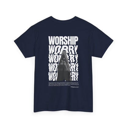 Worship Over Worry - Navy