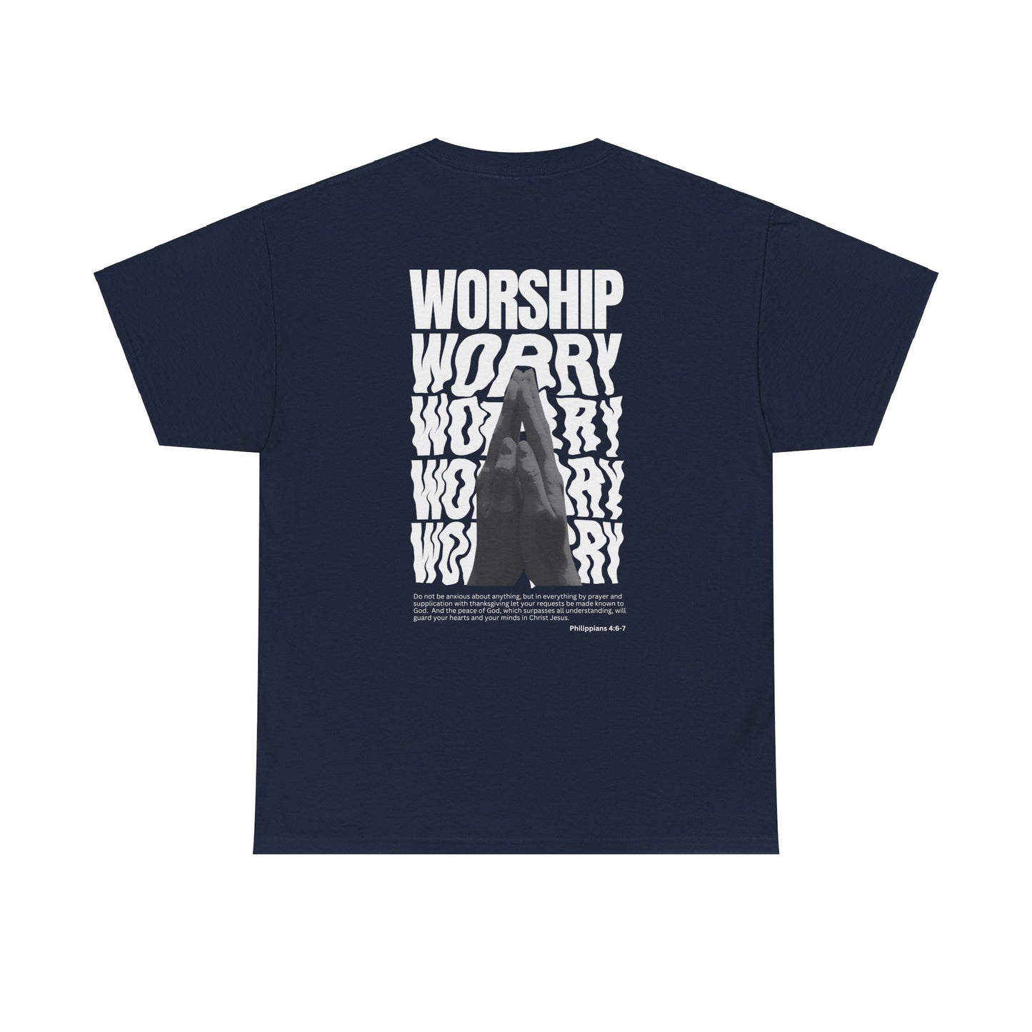 Worship Over Worry - Navy