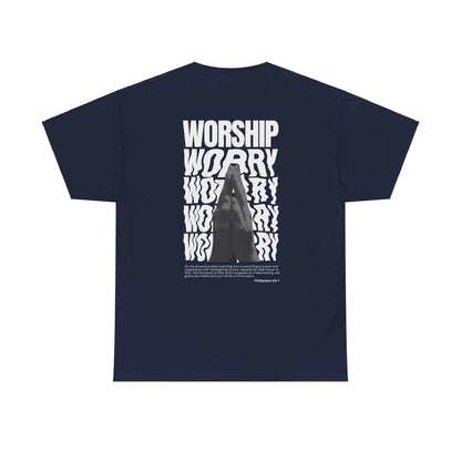 Worship Over Worry - Navy